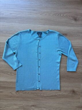 SPRING’00✨Y2K SILK Ann Taylor cardigan  SKY BLUE
